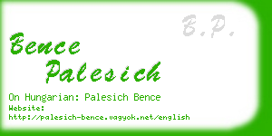 bence palesich business card